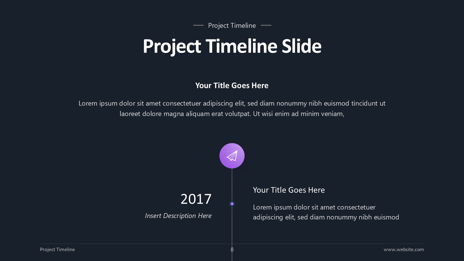 Timeline V1 Dark slide 8